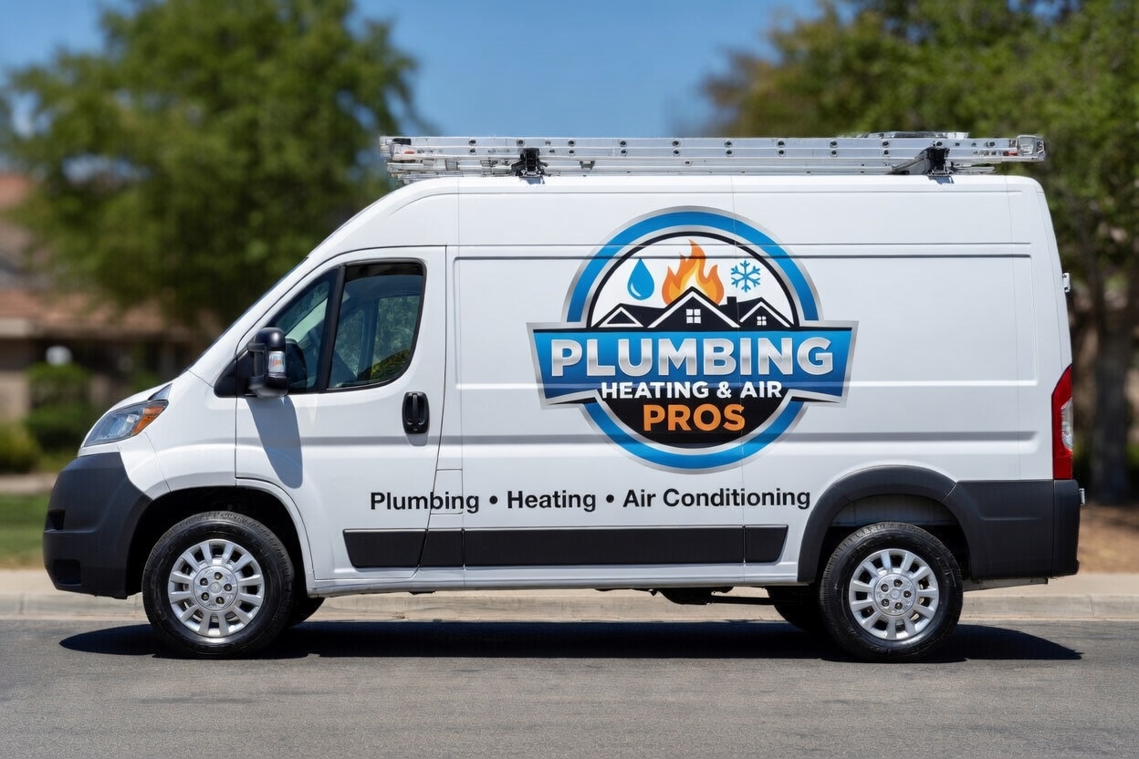 Local plumbing heating and air service van serving Redondo Beach