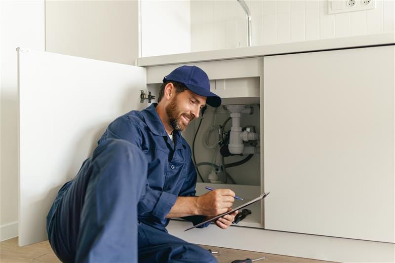 Residential plumber providing service in a Redondo Beach home